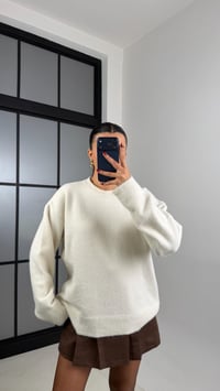 Krem Yumuşak Dokulu Triko Kazak GAUS-00628GAUSKAZAKGAUS-00628