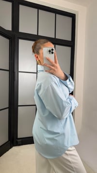 Mavi Oversize Poplin Gömlek GAUS-01202GAUSGÖMLEKGAUS-01202