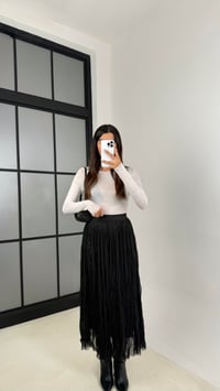 Siyah Beli Lastikli Astarlı Tül Etek GAUS-0099GAUSETEKGAUS-0099
