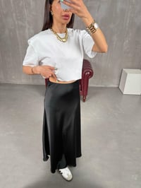 Siyah Saten Etek Gaus00252GausETEKGU1001584