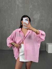 Ole Pembe Oversize GömlekGausGÖMLEKGU100789