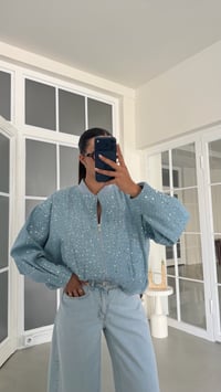Açık Mavi Astarlı Payetli Tasarım Ceket GAUS-02164GAUSJacketsGAUS-02164