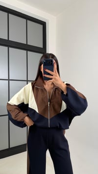 Lacivert ŞERİT DETAYLI PARAŞÜT KUMAŞ HIRKA PANTALON TAKIM GAUS-00677GAUSSuitsGAUS-00677