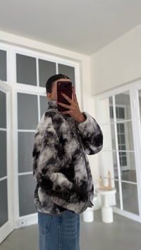Gri Duman Desenli Fermuarlı Polar Sweatshirt GAUS-01916 GAUS-02327GAUSSWEATSHIRTGAUS-02327