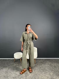 Haki Müslin Kemerli Tulum GausTULUMGU007273