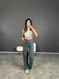 Oys Yeşil  Modal Palazzo PantolonGausPANTOLONGU004042