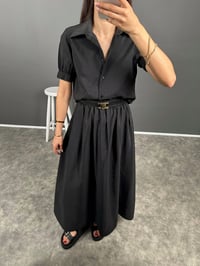 Fleur Siyah Zr Model Etek Bluz TakımGausTAKIMGU008178