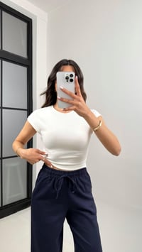 Beyaz Basic Kısa Kol Tshirt Gaus00345GausTSHIRTGU1001804