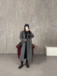 Nerisa Antrasit Düğmeli Astarlı Premium KabanGausKABANGU100237