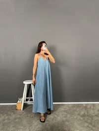 Fern Denim Askılı Ayarlanabilir ElbiseGausELBİSEGU008843