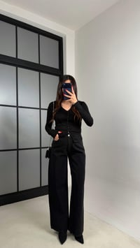 Füme Taş İşlemeli Muadil Premium Jean GAUS-00966GAUSDENİM PANTOLONGAUS-00966