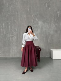 Vasco Bordo Massi Muadil Bel Detaylı Poplin EtekGausETEKGU100611