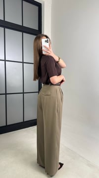 Haki Cep Detaylı Tencel Pantolon GAUS-00992GAUSPantsGAUS-00992