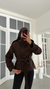 Acı Kahve Dik Yaka MD Muadil Astarlı Kaban GAUS-02366GAUSKABANGAUS-02366