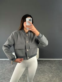 RD Gri Bomber Kaşe CeketGausCEKETGU002628