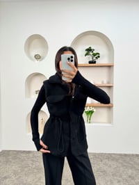 Mude Siyah Belden Lastikli Yumoş YelekGausYELEKGU00903725