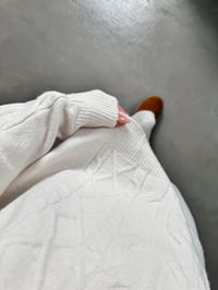 Rusle Ekru Kapüşonlu Örme Triko TakımGausTAKIMGU00904186
