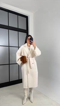 Taş Astarlı Kuşaklı Premium Peluş Kaban GAUS-00565GAUSKABANGAUS-00565