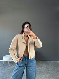 Onne Taş Fermuarlı Premium Kaşe Ceket GausCEKETGU002464