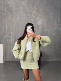 Anjel Mint Kırçıllı Etek Ceket Premium TakımGausTAKIMGU00904320