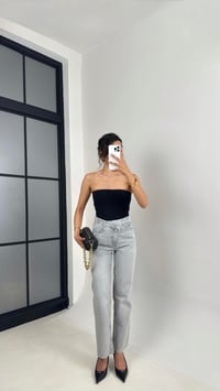 Gri ZR Muadil Kesik Paça Straight Jean Gaus00637GausDenim PantsGU1002485