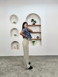 Molin Taş Beli İpli Lastikli Çımalı PantolonGausPANTOLONGU00903720