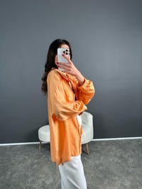 Li Turuncu Oversize Salaş Premium GömlekGausGÖMLEKGU007181