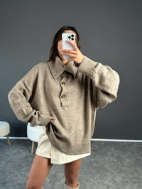 Kahve  Pinterest Düğmeli KazakGausKAZAKGU002607