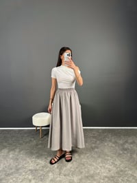 Mira Gri Premium Tensel Kumaş Cepli EtekGausETEKGU007298
