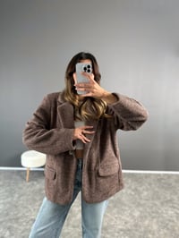 Kahve Premium Yumoş Kaşe Ceket GausCEKETGU002789