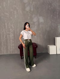 Faus Yeşil Şeritli Modal Eşofman AltıGausEŞOFMANGU00904230