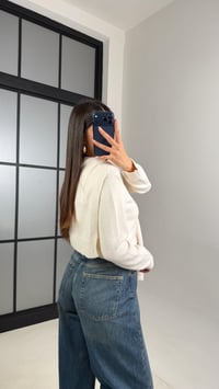 Krem Şal Detaylı Triko Kazak GAUS-00862GAUS الكنزات GAUS-00862