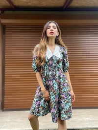 Bebe Yaka Desenli Elbise GausELBİSEGU00379
