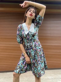 Bebe Yaka Desenli Elbise GausELBİSEGU00379
