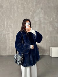 Flera Lacivert Astarlı KürkGausKABANGU00903954