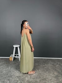 Pelike Yeşil Astarlı Premium Askılı ElbiseGausELBİSEGU008263