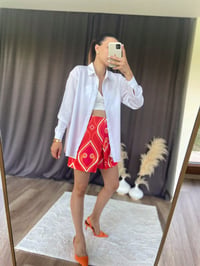 Beyaz Oversize Gömlek GausGÖMLEKGU00411