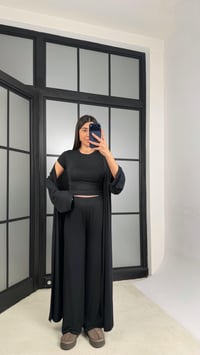 Siyah Kaşmir Yumuşak Dokulu Likralı 3'lü Premium Takım GAUS-01171GAUSSuitsGAUS-01171