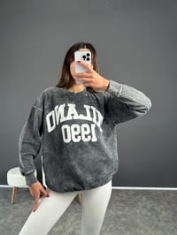 Milano Gri Eskitme Sweatshirt GausSWEATSHIRTGU002562
