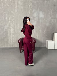 Galew Bordo Oys Modal Kumaş TakımGausTAKIMGU00904001