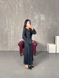 Kris Antrasit Halka Detaylı ElbiseGausELBİSEGU00904240