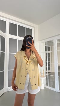 Sarı Çıtçıt Düğmeli Yelek GAUS-01815GAUSYELEKGAUS-01815
