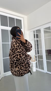 Leopar Desenli Fermuarlı Polar Sweatshirt GAUS-01916 GAUS-01990GAUSSWEATSHIRTGAUS-01990