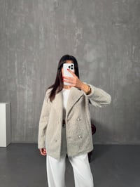 Clara Bej Kırçıllı Astarlı Cepli CeketGausCEKETGU00904328