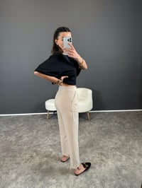 Taş Havuç Kesim Kemersiz PantolonGausPANTOLONGU004454