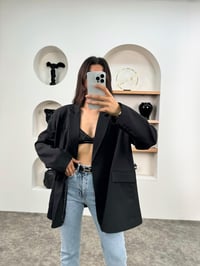 Pecho Siyah Astarlı Blazer CeketGausCEKETGU009017