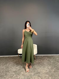 Bong Haki Sırt Bağlamalı ElbiseGausELBİSEGU004672