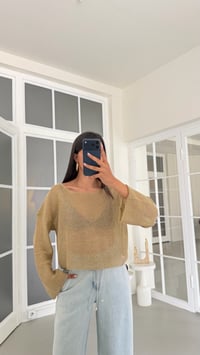 Altın Simli Parlak Crop Bluz GAUS-01764 GAUS-01744GAUSBLUZGAUS-01764