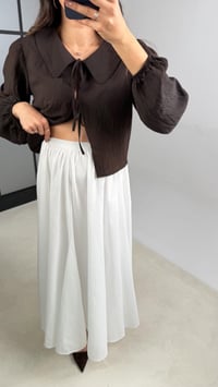 Beyaz Vual Astarlı Prenses Etek GAUS-01148GAUSETEKGAUS-01148