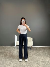 Pascal Lacivert Beli Lastikli PantolonGausPANTOLONGU004275